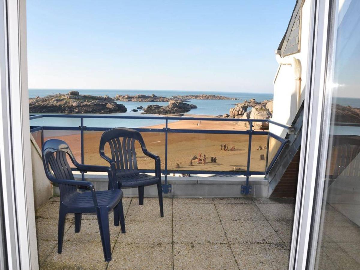 Appartement Terrasse Bord De Mer A Tregastel Avec Parking - Fr-1-368-19 Exterior foto